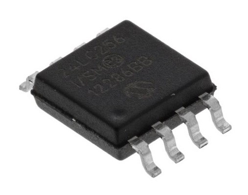 24LC256-I/SM মাইক্রোচিপ I2c Eeprom 256K বিট 32K x 8 3.3V/5V 8 পিন SOIJ টিউব